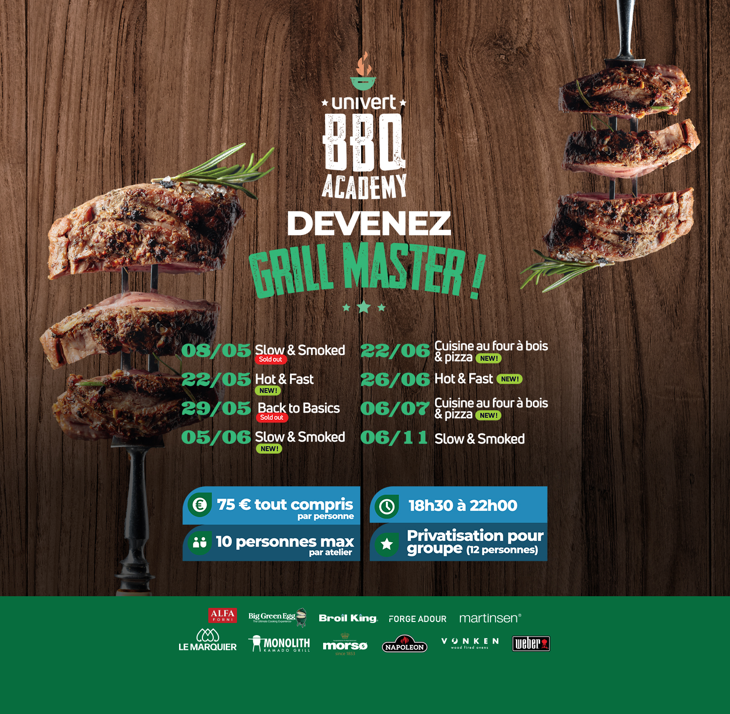 Découvrez l'Art du Barbecue avec Univert BBQ Academy !